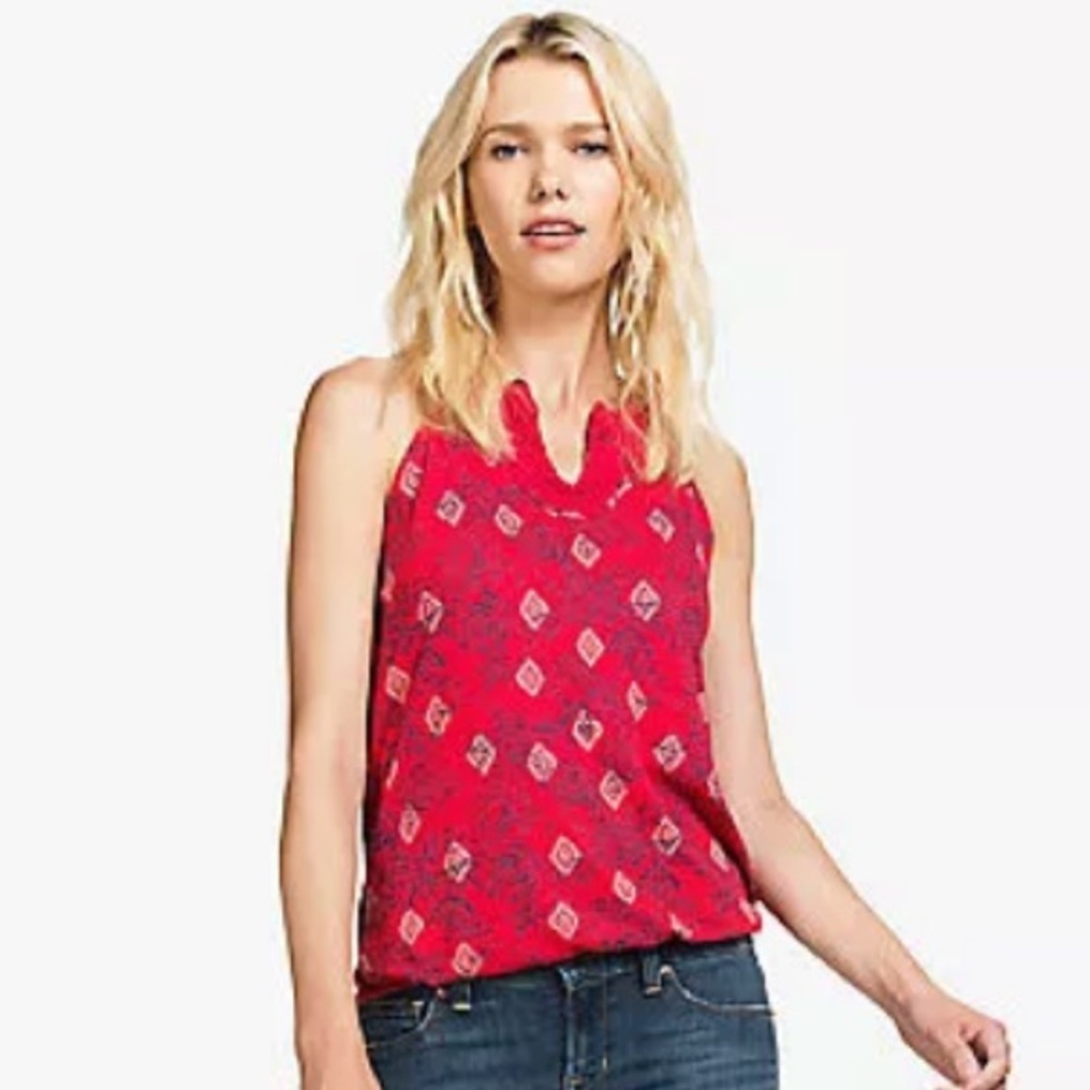 ✨4/$25 Lucky Brand Abstract Crochet Knit Sarasa